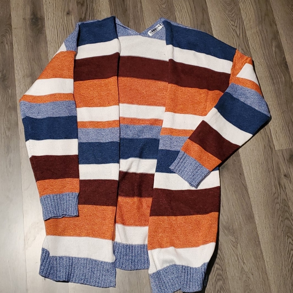 Striped Multicolor Women's Cardigan